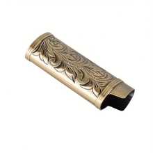 1 Stück Retro Glücksblumen Metall Feuerzeug Hülle, kompatibel mit Vollgröße BIC J6 Feuerzeuge - modische Feuerzeug Abdeckung - Verschiedenfarbig - Übersicht 6