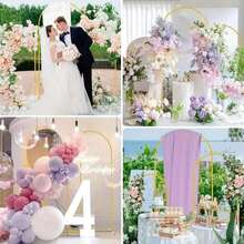 1 Set Balloon Rectangular Arch Stand, Metal Arch Kit For Birthday, Wedding, Bridal Shower, Graduation, Anniversary, Christening, Summer, Theme Party, Home Decor, Valentine, Halloween, Christmas,Christmas - Gold - View 10