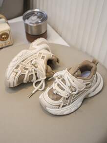 1Pair Spring And Autumn 2025 New Baby Shoes, Children's Sports Shoes, Breathable Boys' Running Shoes, Ultra Light, Suitable For 1-3 Years Old Back To School