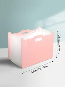 Pasta Sanfona com 13 Bolsos, Organizador de Documentos Vertical, Suporte para Provas de Estudante, Pasta de Arquivo Tamanho A4 de Grande Capacidade, Armazenamento de Escritório de Mesa, De Volta às Aulas, Material Escolar