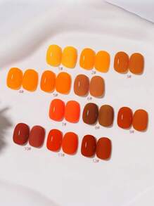 Miss Leia Set de 12 esmaltes de uñas en gel de 15ml con colores de temporada de verano como caramelo, calabaza, blanco, naranja, amarillo y rojo. Esmaltes semipermenentes de alta calidad, curables con luz UV/LED, resistentes y aptos para salones de belleza, uñas DIY, fiestas y regalos para mujeres, adecuados para todo tipo de diseños de arte de uñas y para todas las estaciones.
