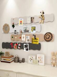1 Stück boho-artiges wiederverwendbares selbstklebendes Filz-Pinnwand, wandmontierte Dekoration für Zuhause/Büro, geeignet zum Anheften von Notizen, Fotos, Memo, Schmuck und Raumdekoration, passend für Schlafzimmer, Arbeitszimmer, Wohnzimmer, Klassenzimmer, Wohnheim und andere Bereiche