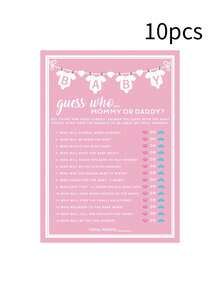 [Number Of Pieces] Pcs/Pack Baby Prediction Game Cards, Newborn Parents Advice Cards