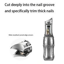 Nagelknipser für Senioren - Ergonomischer Metall-Schrägrand für einfache Maniküre und Pediküre