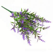 2 piezas de flores silvestres artificiales resistentes a los rayos UV, flores falsas coloridas para exteriores, adecuadas para la decoración del hogar, cementerio, Pascua, jarrones y macetas colgantes, material de plástico, sin mantenimiento, resistente a la intemperie, decoración estacional, follaje de fiesta