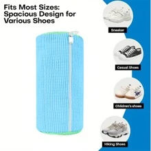1 Pack Reusable Plastic Shoe Cleaning Bag, Laundry Bag - Sports Shoe Cleaning Kit, No Electricity Or Battery Required To Remove Stains