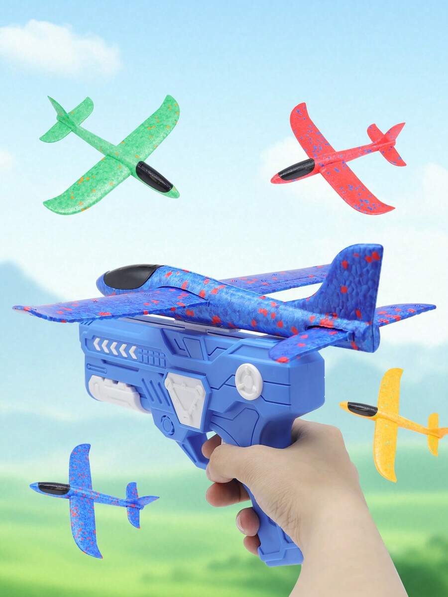 Foam Airplane Toy Set, Interactive Game For Boys Girls, Party, Camping, Outdoor Indoor, Children Gift