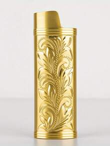 1 Stück Retro Glücksblumen Metall Feuerzeug Hülle, kompatibel mit Vollgröße BIC J6 Feuerzeuge - modische Feuerzeug Abdeckung - Verschiedenfarbig - Übersicht 14