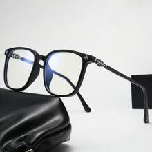 1pc Women's Clear Square Glasses, Polycarbonate (PC) Material, Suitable For Daily Accessories, Outdoor Photography, All Seasons, Can Be Used With Myopia Glasses, Solid Color Casual