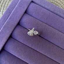 Adjustable Our Lady Ring Silver Plated - Bạc - Xem 2