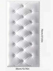 10 件防撞床头板软垫 3D 墙贴自粘泡沫墙贴儿童房榻榻米垫墙面装饰房间装饰墙纸个性贴纸