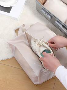 7 Stücke/Set tragbare Reise-Organizer Taschen - einfach zum Organisieren von Kleidung, Schuhen und Unterwäsche - ideal zum Packen von Koffern. Modische Reise-Beutel mit Slogan-Grafiken, geeignet für Schuhe, Toilettenartikel und Wäschebeutel, Schulmaterial, Deko für Studentenzimmer, Schlafzimmer-Aufbewahrung, Must-Haves für Studenten und Lehrer, Kleidungsorganizer, Reiseaccessoires, im Boho-Stil