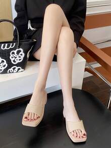 Women's High Heel Sandals, New Fashionable Platform High Heeled Sandals, Suitable For Travel And Vacation - Khaki - View 6