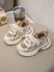 1Pair Spring And Autumn 2025 New Baby Shoes, Children's Sports Shoes, Breathable Boys' Running Shoes, Ultra Light, Suitable For 1-3 Years Old Back To School