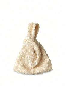 Bling Sequin Wristlet Bag For Women, Versatile Fashion Retro Style Handbag - Beige - View 1