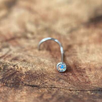 Piercing Nariz U Strass - Cores diversas