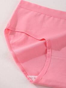 6 条装女士棉质低腰无缝内裤 - 透气柔软内裤 - 隐形舒适三角裤 - 纯色基础款内衣日常穿着内衣 - 彩色 - 查看 10