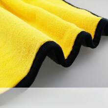 Car Wash Towel Water Absorbing Coral Velvet Double-Sided Yellow Gray Thickened Car Towel Car Cloth Cleaning Water Absorbing Towel 25*25cm