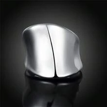 1pc 925 Sterling Silver Smooth Curve Ring For Women Lady Man Thumb Plate Rings Fashion Jewelry For Hip Hop Party Accessories Gift Daily Wear
