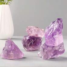 1/4/7pcs Asymmetrical Natural Light Purple Quartz Crystal, Natural Quartz For Healing, Meditation, Positive Energy, Wealth Attraction, Crystal Gifts, Furniture Decor, Desktop Decor, Aquarium Decoration