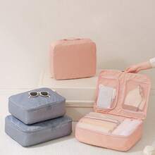 Organizador de viaje 3 en 1 - Bolsa para ropa interior y lencería, bolsas de embalaje de equipaje portátiles y impermeables para accesorios y artículos escolares