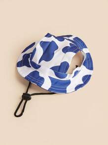 1pc High-Definition Digital Printed Pet Sun Hats, Adjustable Size Hats, Dog Sun Protection Hats, Teddy Dog Hats, Pet Supplies, Special Hats For Cats And Dogs, Multiple Colors Available