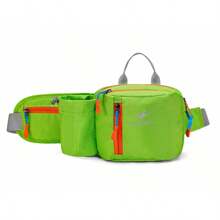 1 pieza Mochila de nailon, bolsa de cintura multifuncional para exteriores, bolsa para botella de agua deportiva, bolsa ligera para teléfono, bolsa de pecho unisex para senderismo