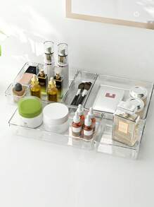16pcs/Set Transparent Acrylic Drawer Storage Box, 5 Sizes, Independent, Freely Distributable, Multifunctional Desktop Organizer, Transparent Makeup Organizer, Beauty Storage And Organization, Dressing Table Display Rack, Bathroom Accessories, Jewelry Tray, Suitable For Makeup Products, Makeup Tools, Accessory Hair Clips, Office And Study Supplies Pencil Accessories, Home Decoration, Ideal Choice For Beauty Enthusiasts, Teacher And Student Gifts