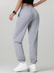 Women'S Outdoor Casual Running Pants - Elastic Waistband Pockets Sports Trousers, Lightweight All-Season Pants, Women'S Athletic Long Pants, Suitable For Gym, Machine Washable, Solid Color Design, Comfortable Fit, Y-Shape Style, Elastic Waist, Ideal For Outdoor Hiking & Sports Enthusiasts Tights