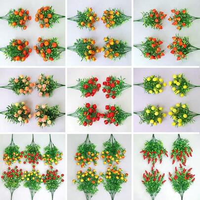 1 件逼真的人造水果装饰品，人造植物，适合室内外装饰，心情愉悦