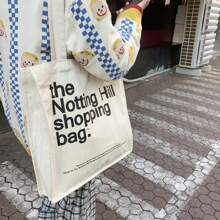 Don Store Books Tote Female Cotton Cloth Shoulder Bag  Handbag Reusable Grocery Shopper Purse