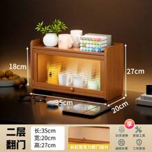 Estante organizador y soporte de taza de varios niveles para escritorio, estantería de almacenamiento para tazas de té/café, exhibidor de sobremesa, soporte para tetera, decoración de mesa de cocina y comedor, estilo antiguo de gabinete
