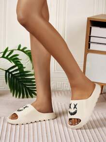XX Women's Clown Printed Fashion Slippers, Non-Slip Lightweight, Suitable For Casual Indoor, Shower, Outdoor Beach Resort, Couple & Plus Size