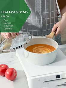 14Pcs Pots And Pans Set, Nonstick Cookware Sets, Granite Induction Cookware Non Stick Cooking Set With Frying Pans, Saucepans, Saute Pan, Extra Large Casserole, PFAS PTFE PFOA PFOS Free