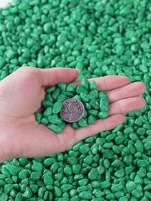 Non Natural Colored Decorative Stones Suitable For Gardens And Homes -0.6-0.9 Cm, Multi-Color Stones (Red, Green, Blue, Yellow, Pink, Mixed Colors) Suitable For Indoor Plants, Outdoor Landscapes, And Holiday Decorations - Perfect For Terraces, Potted Plants, Bathrooms, Aquariums, And Micro Landscapes, Holiday Decorations | Natural Appearance | Beauty, Garden Decorations