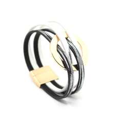 1pc Minimalist Buckle Crossover Leather Bracelet For Women Accessories Graduation Easter Gifts Jewellery Women