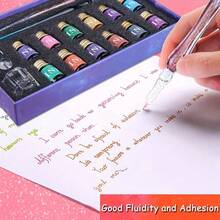 Glass Dip Pen Set, Calligraphy Dip Pen, Suitable For Art Painting, Writing, Drawing, Signing, Artist Gift - Sets - View 3
