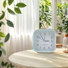 RUISUNG 1pc 3-Inch Simple Cartoon Plastic Alarm Clock, Silent Movement, No Ticking Sound, Powered By AA Battery (Not Included), Home Decor, Bedroom, Office, Living Room, Desk Decoration, Silent Alarm Clock Suitable For Students/Elderly/Men/Women, Back To School, Christmas, Birthday Gift For Girlfriend And Mom, Bedroom Alarm Clock, Office Desk Accessory, Modern Clock Design, Durable Plastic Frame School Decor School Surprise Dormitory Decor Room Decor School Supplies - Multicolor - View 9
