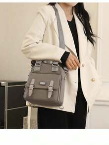 Women's Casual Single And Double Backpacks, New Versatile Shoulder Bags, Large-Capacity Student School Bags, New Multi-Functional Oxford Cloth Crossbody Bags, Versatile Single Shoulder Bags, Stylish Backpacks, Handbags - 粉色 - 查看 4