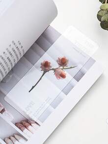Plant Whisper 透明书签，6 件装天然植物标本书签夹，创意 DIY 文具，适合学生、学校奖励和小礼物 - PET bookmarks - 查看 11