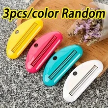 3-19pcs/Simple Style Multifunction Manual Toothpaste Dispenser Cream Tube Squeezer Extruding Clip Squeezing Clamp For Bathroom Use - Multicolor - View 12