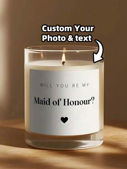 1~10 SZTUK Spersonalizowana Etykieta na Świecę, Czy Porozmawiasz z Moją Druhną, Spersonalizowana Naklejka na Pudełko Prezentowe dla Druhny, Dekoracja Świąteczna Pusta Świeca, Etykieta Woskowa na Kubek Do Dekoracji Domu, Druhna, Dziewczynka Sypiąca Kwiaty, Panna Młoda, Naklejka na Świecę, Wielofunkcyjna, Ozdobna, Wielokrotnego Użytku, Wykwintna, Stylowa, Wysokiej Jakości, Kolorowa, Nowoczesna, Niestandardowa, Spersonalizowana, Unikatowa, Idealny Prezent Dla Niego, Idealny Prezent Dla Niej, Wystrój Domu, Zajęcia Artystyczne Dla Dzieci, Dom i Życie, Nawiedz Swój Dom, Spersonalizowane Etykiety, Elegancki Design