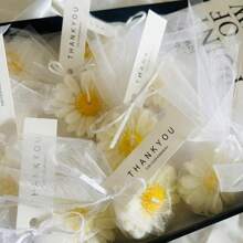 5 Stück Gänseblümchen-förmige Kerzen Set - Hochzeitsgeschenke, Bridal-Shower Deko, duftende Sojakerzenwachs für Raumduft, minimalistisches florales Tischzentrum