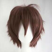 Peluca sintética de colores versátiles, pelucas de cosplay para hombres, conjunto de pelucas de anime, pelo corto volteado para cosplay OQS5 - número 11 - Ver 13