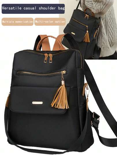 高品质外观级双肩带背包，韩版，男女皆宜，休闲时尚，多功能耐用，适合旅行，大容量背包。