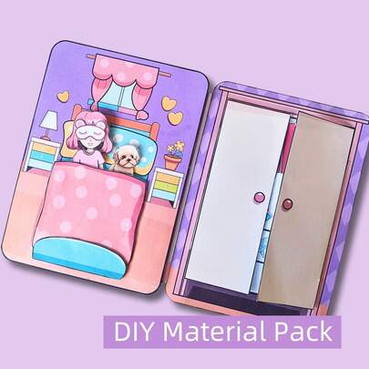 Kit de materiales para libro sensorial "Hogar Tranquilo" para niñas, no es un producto terminado, requiere corte y ensamblaje manual