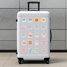 50PCS Cute Cartoon Stickers Vinyl Aesthetics Stickers Scrapbooking, Diary, Bumper, Skateboard, Water Bottle, Cartoon, Hard Hat, Car Stickers And Decals - Multicolor - View 6