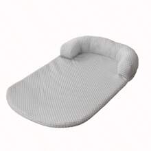 Breathable Spring Summer Cooling Large Dog Bed Ati-Slip Bed With Pillow Silk Fabric Dog Bed Small Dog Cushion Pet