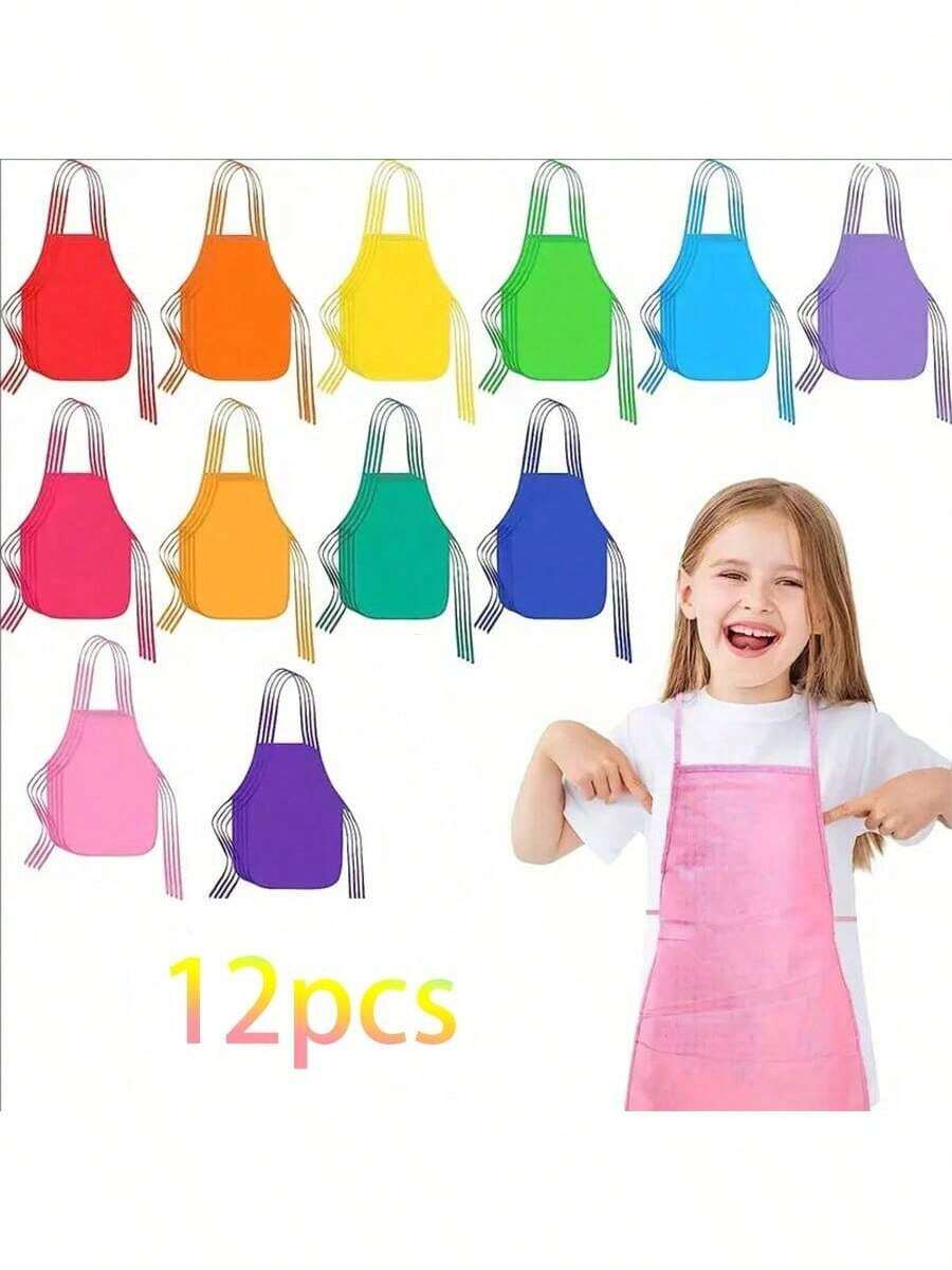 Celemek Lukis, Baju Kerja Seniman, Cocok Untuk Dapur, Ruang Kelas, Kegiatan Komunitas, Acara Seni dan Kerajinan Lukis - MultiWarna - View 1