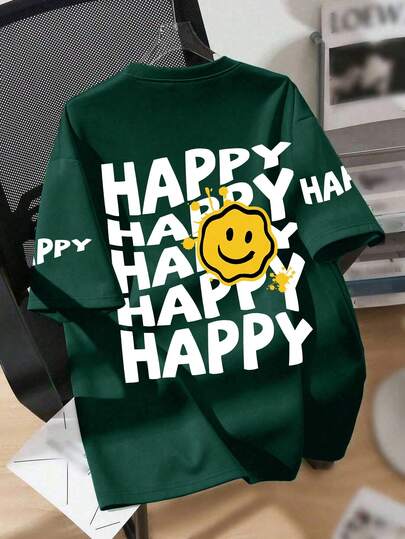 Camiseta de cuello redondo suave y casual con estampado de eslogan, adecuada para verano, estilo callejero y uso vacacional. Apta para niños y niñas, versátil para uso diario, puede ser un regalo para la familia, novia o amigos. Cómoda sudadera de manga corta, lavable a máquina, esencial diario, corte holgado, unisex, estilo streetwear.